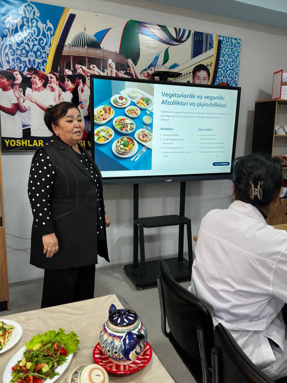 Sog‘lom ovqatlanish — sog‘lom hayot kaliti: Texnikumda davra suhbati